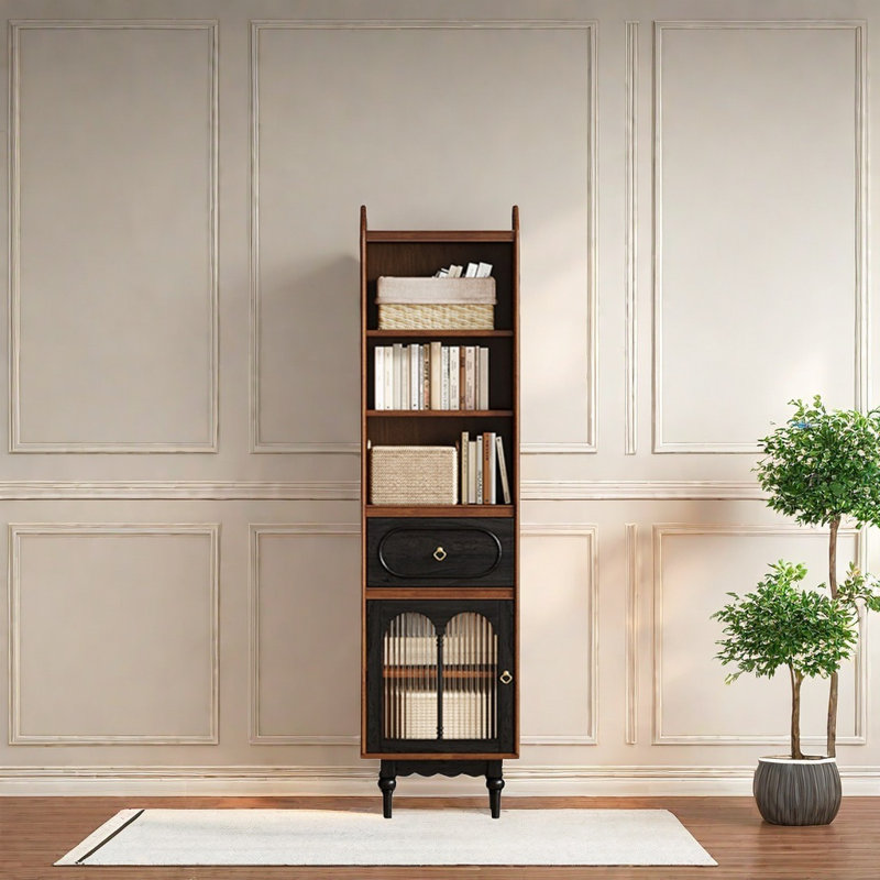 チェスト・キャビネット Antique Book open Shelf Caster Atta Avenue French Style Vintage Bookcase | Wayfair